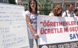 Öğretmenler nasıl geçinemediklerini bir kez de tahtada anlattı