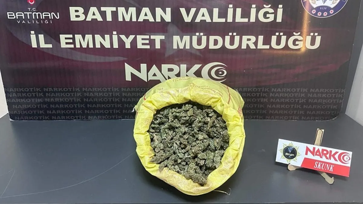 Batman’da uyuşturucu operasyonu: Tam 4 kilo ele geçirildi!
