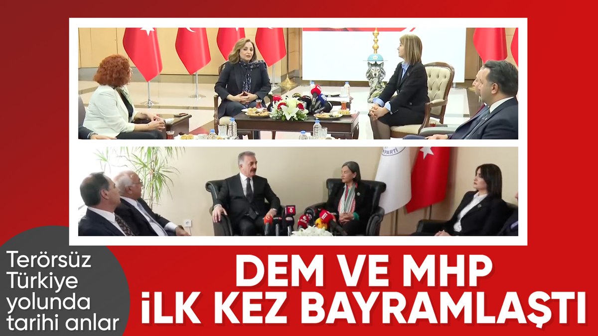 MHP ve DEM Parti arasında bayramlaşma